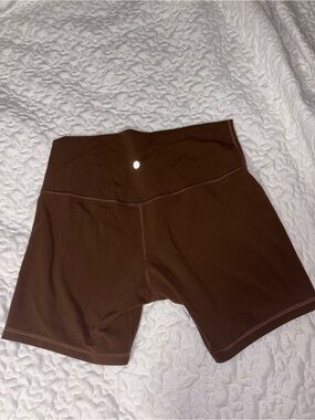 lululemon athletica High-Waist Brown Athletic Bike Shorts